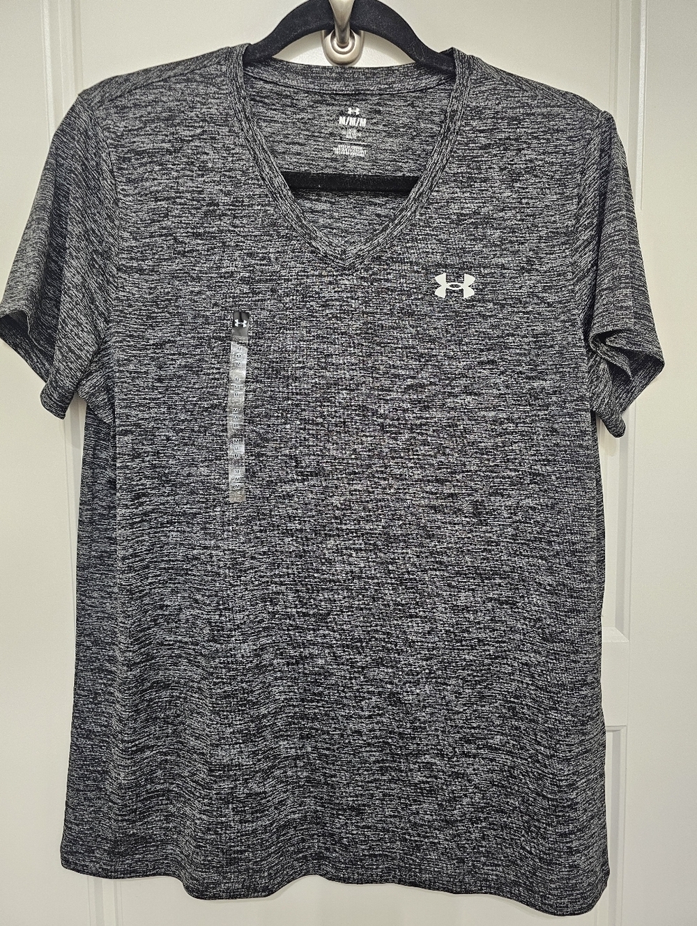 Under Armour  Heathered Black/Grey V-Neck Performance Tee
